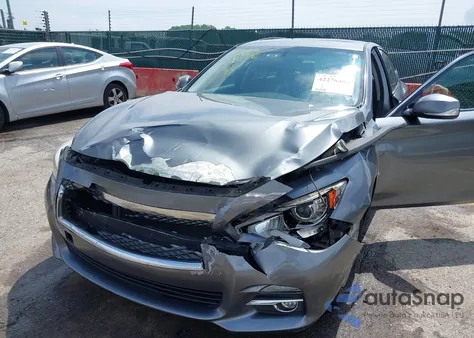 2015 Infiniti Q50 Premium from USA, damaged, VIN JN1BV7AR9FM421560